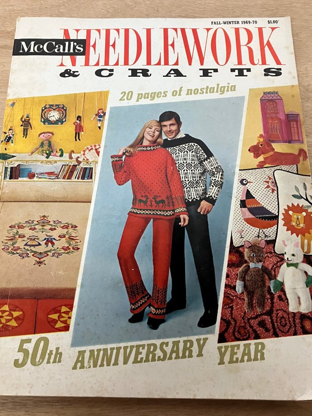 McCall's needlework and craft magazine fall winter 1969 vintage crafts